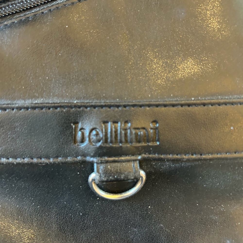 Bellini Black Leather Backpack - image 3